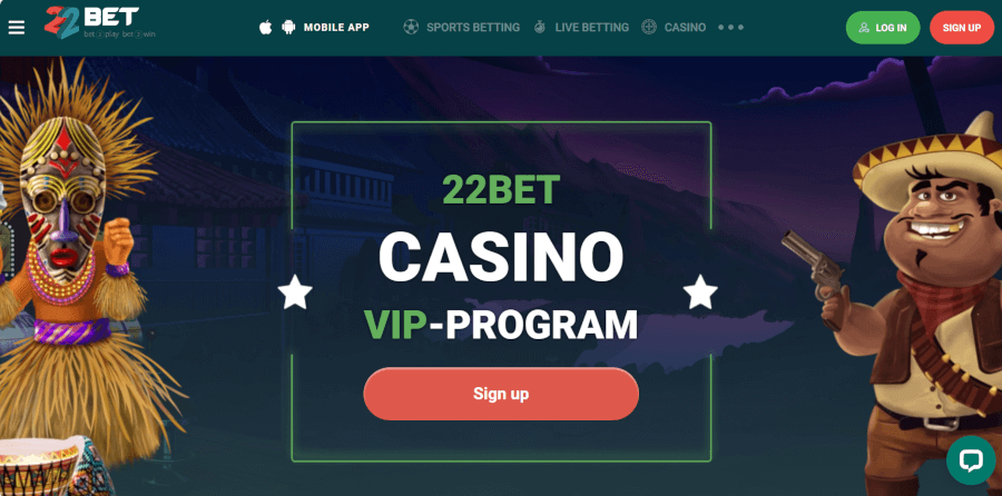 22Bet Ghana Casino VIP club